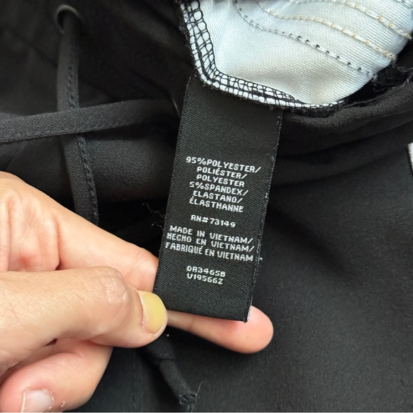 Boom Boom Jeans Track Pants Size L - Black w/ White & Gold Stripes - Picture 4 of 8